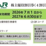 JR東日本 株主優待券 4割引【黄緑】 | チケットセンター オンライン